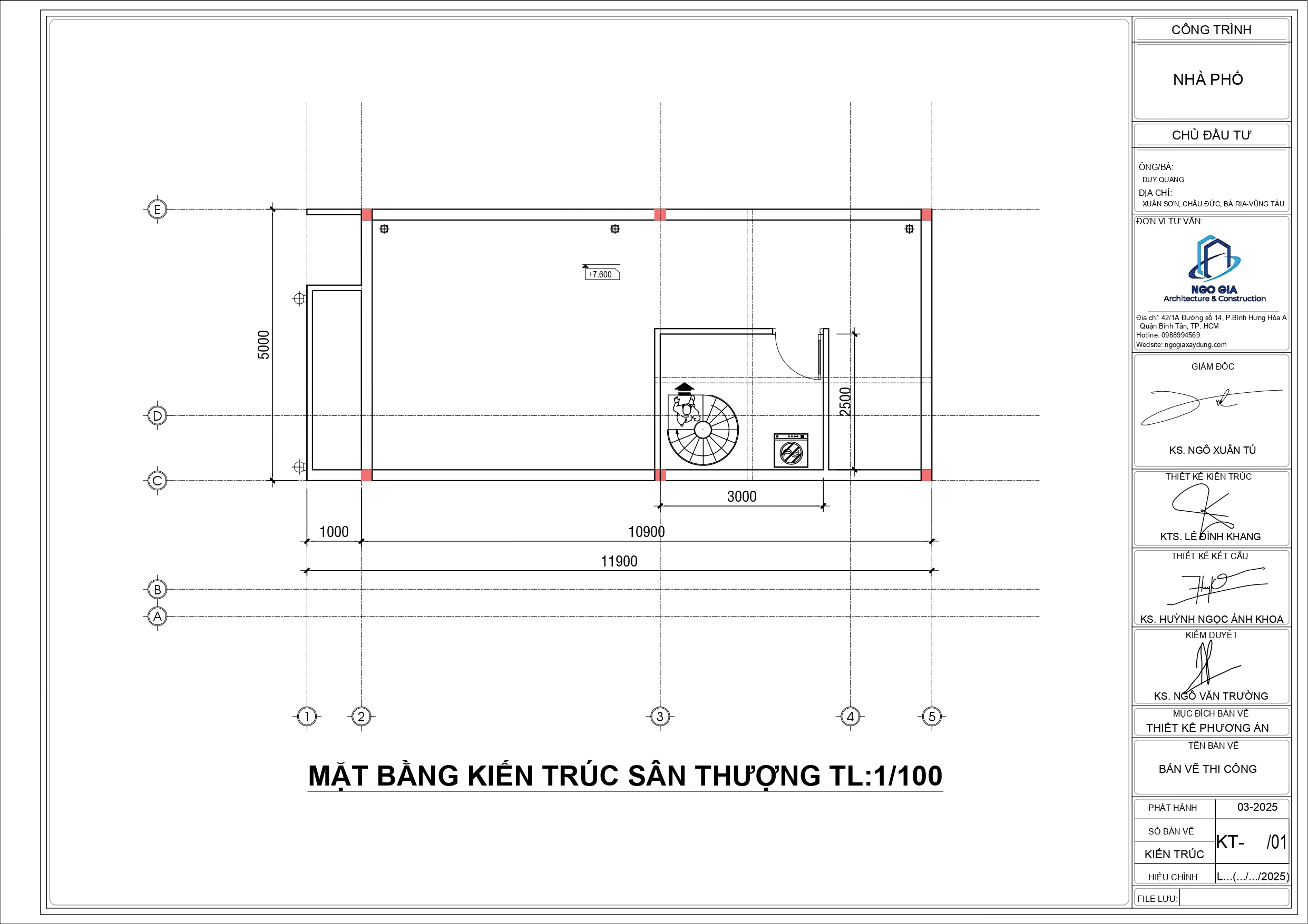 công năng nhà phố 2 tầng