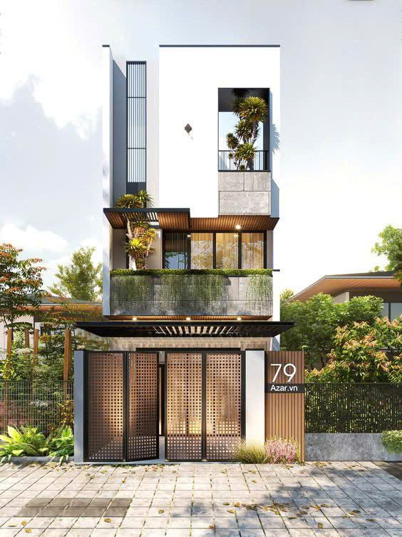 nhà phố 5x22 mặt tiền kính