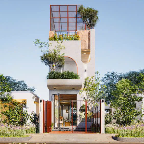 dịch vụ xây nhà phố hiện đại