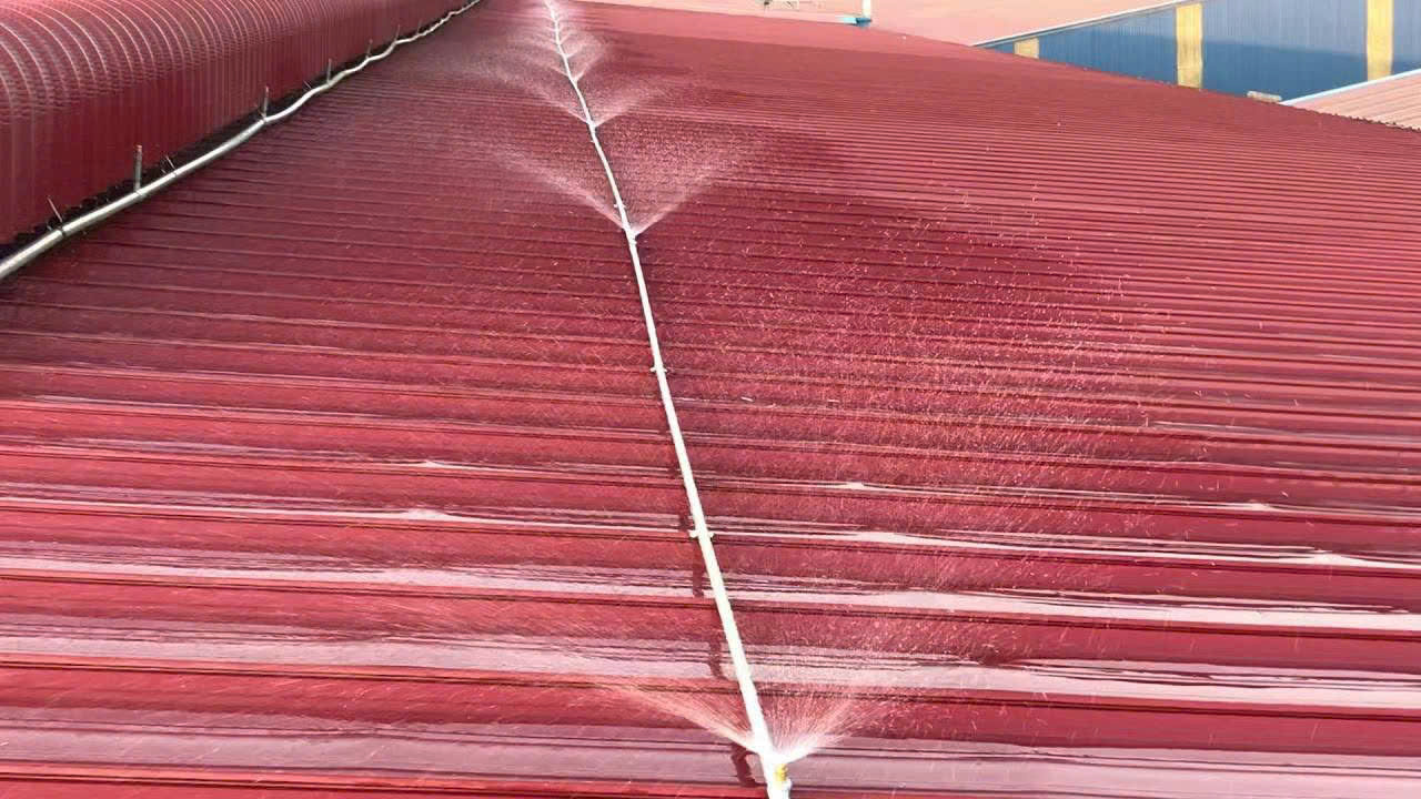 phun sương chống nóng mái tôn nhà xưởng