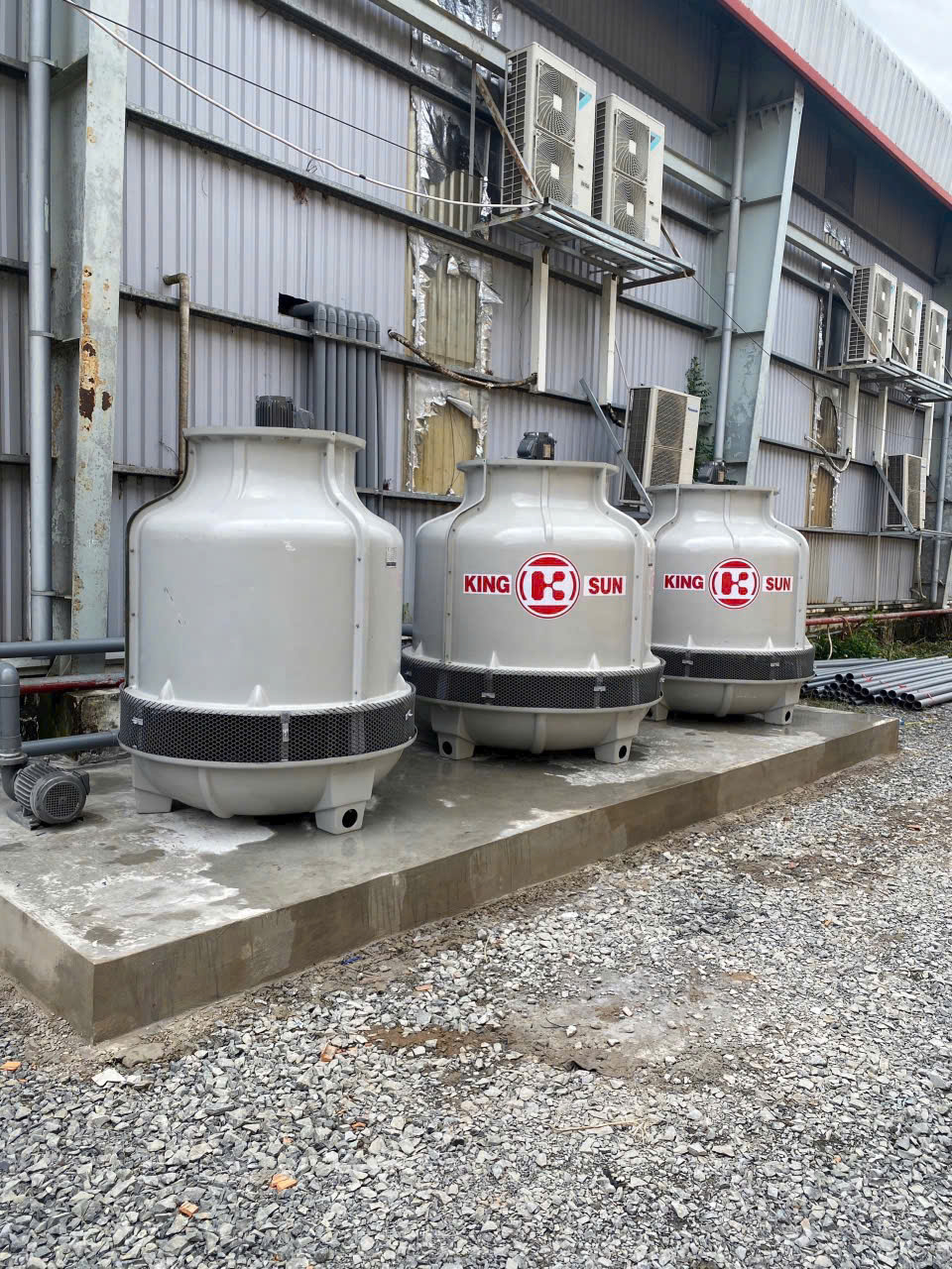 thi công hệ thống làm mát chiller