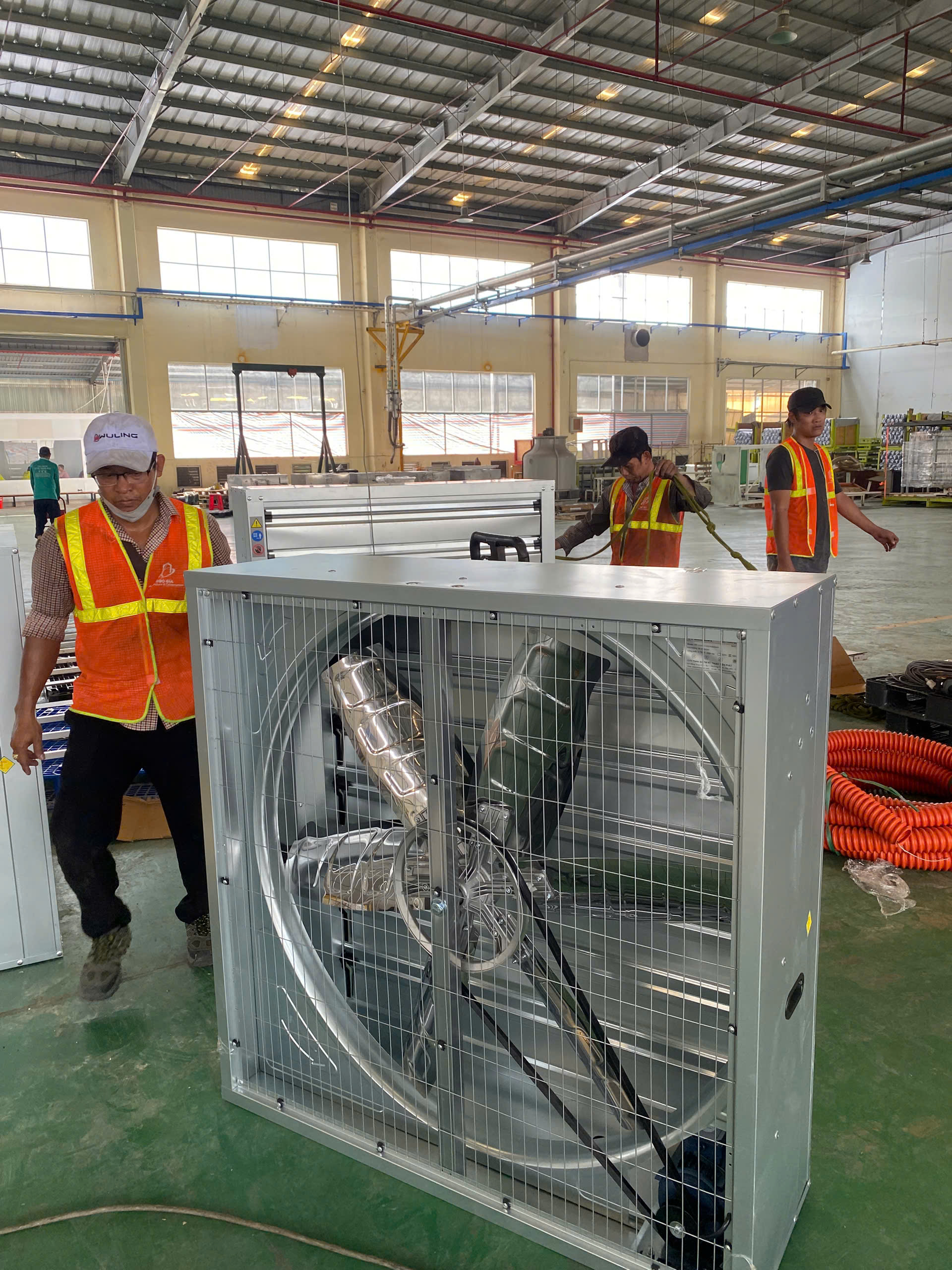 quạt hút cooling pad, áp xuất âm
