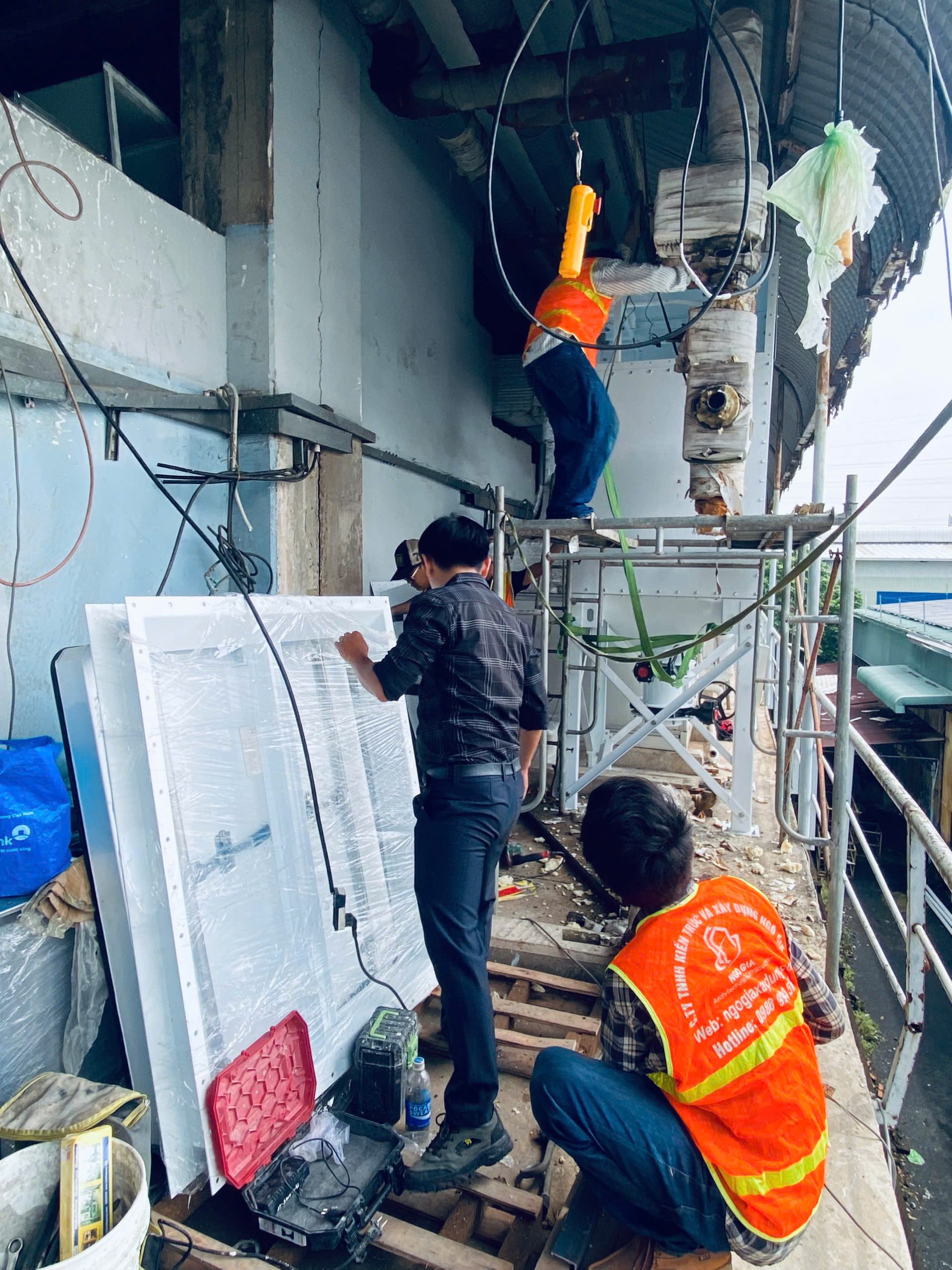 thi công hệ thống gom bụi