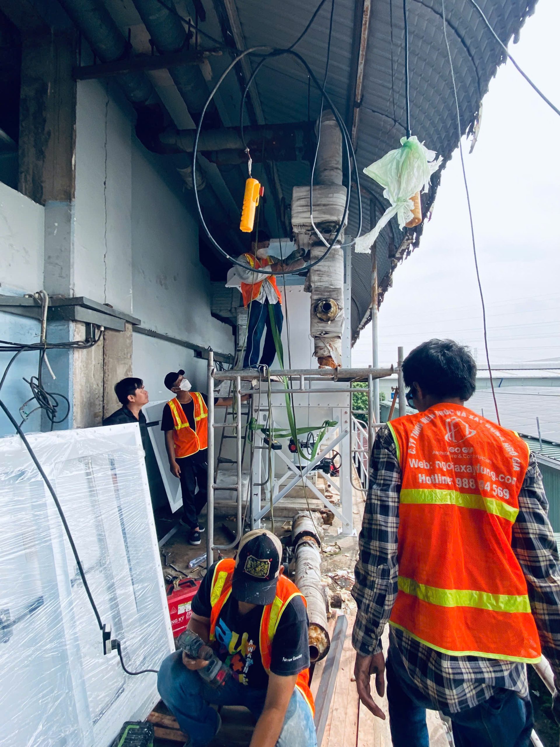 thi công máy lọc bụi công nghiệp