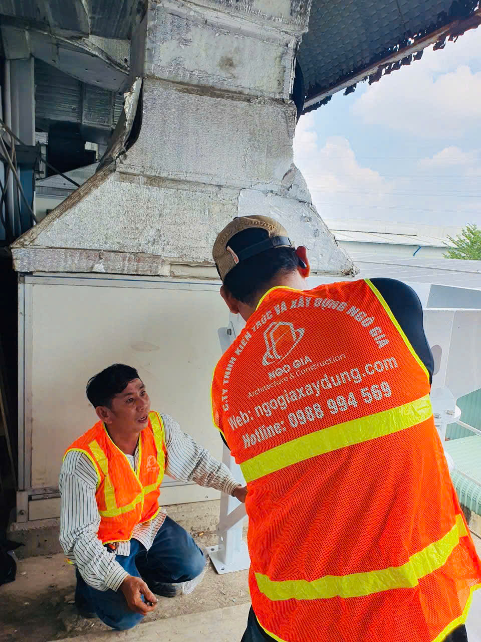 thi công máy lọc bụi