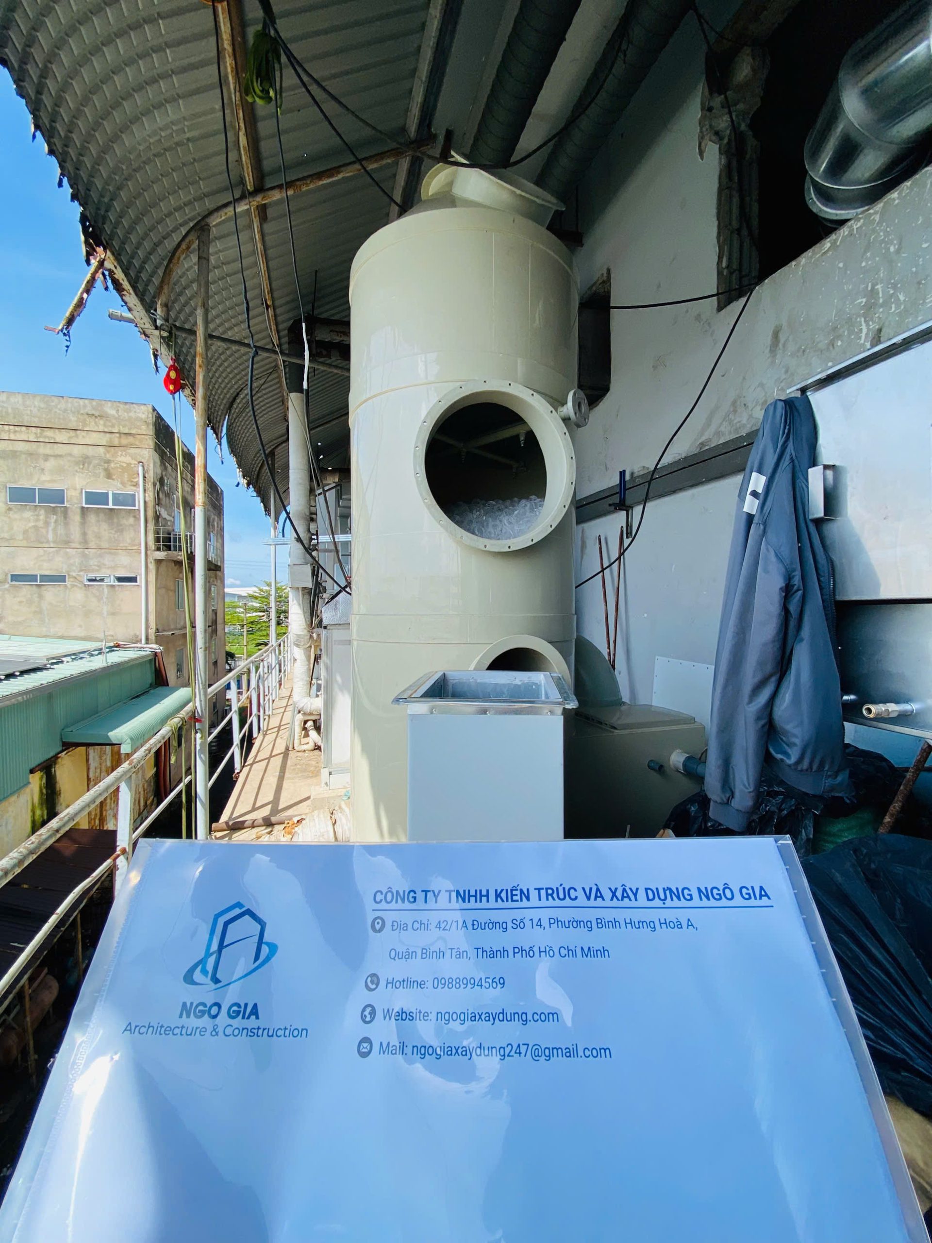 tháp lọc bụi nhà máy