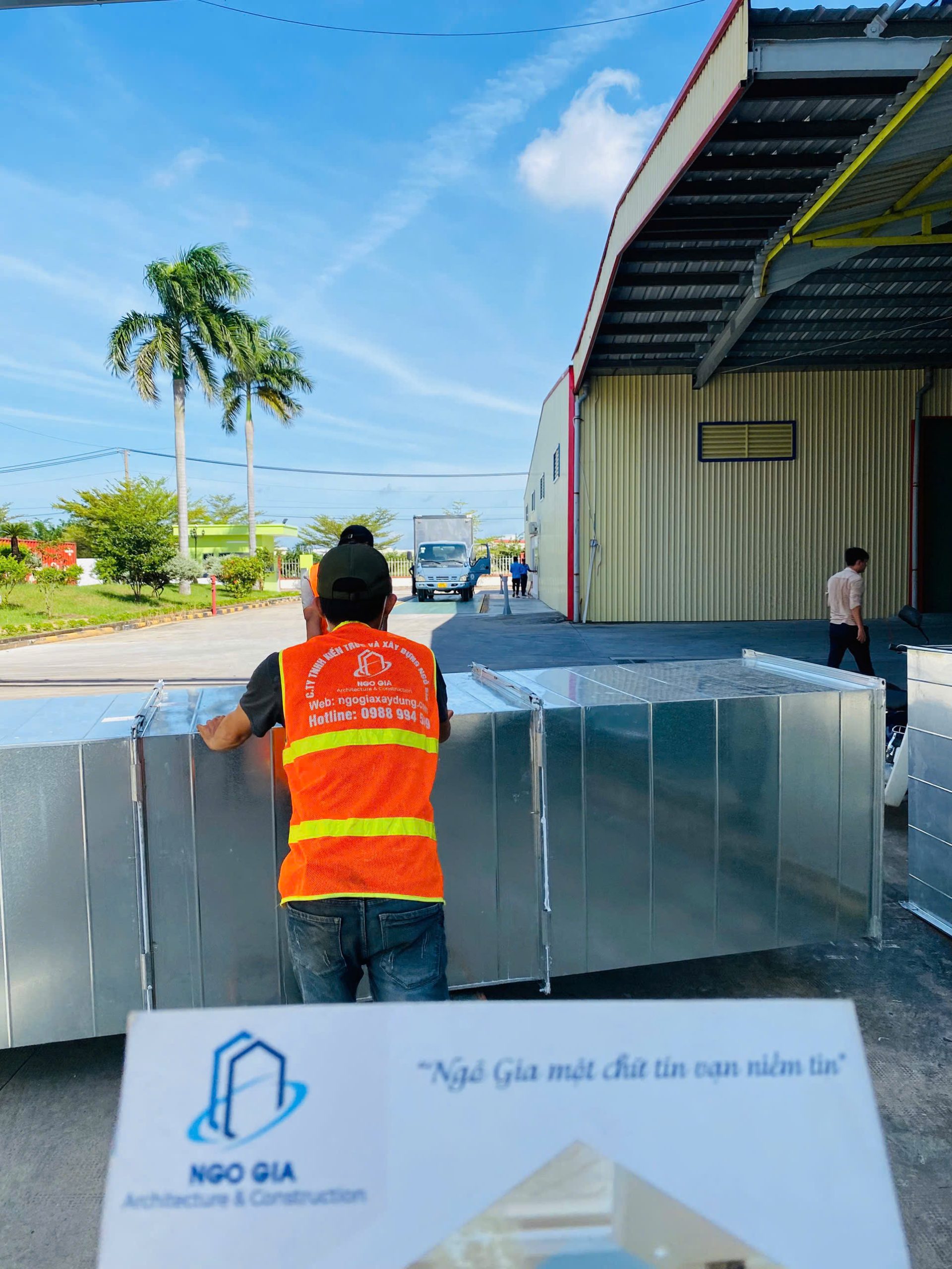 lắp đặt máy làm mát air cooler