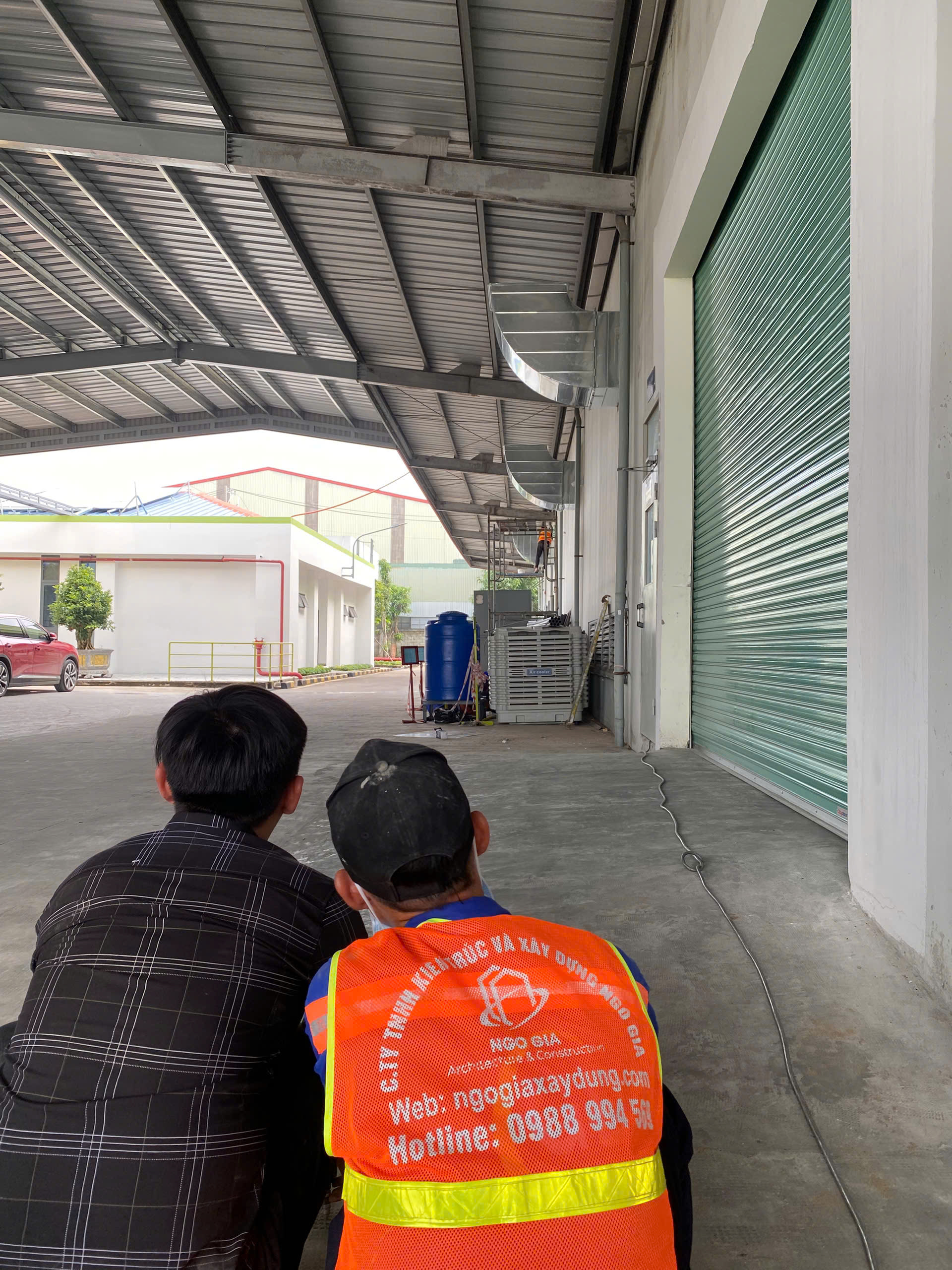 thi công hệ thống làm mát nhà xưởng