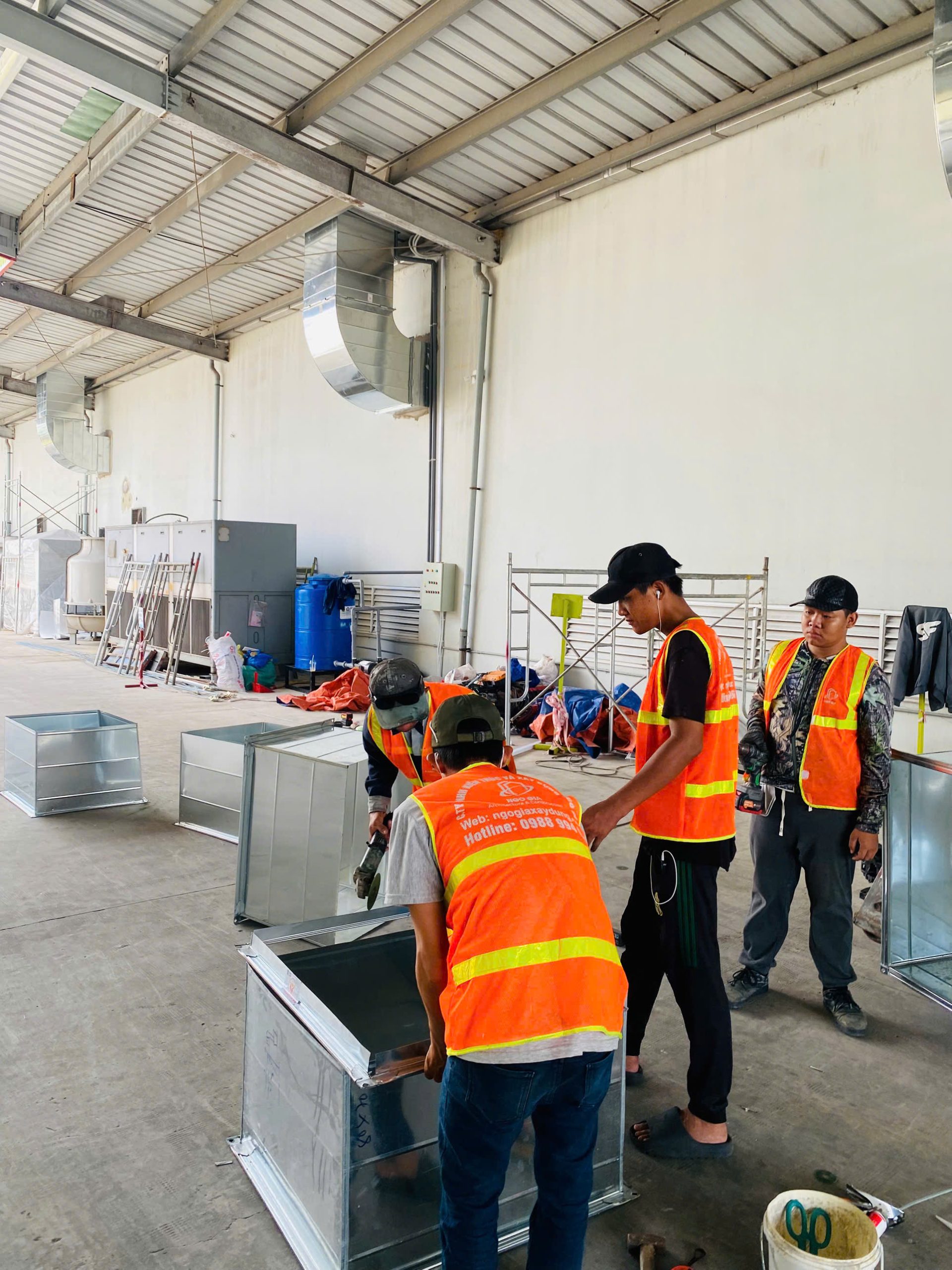 thi công lọc bụi nhà máy