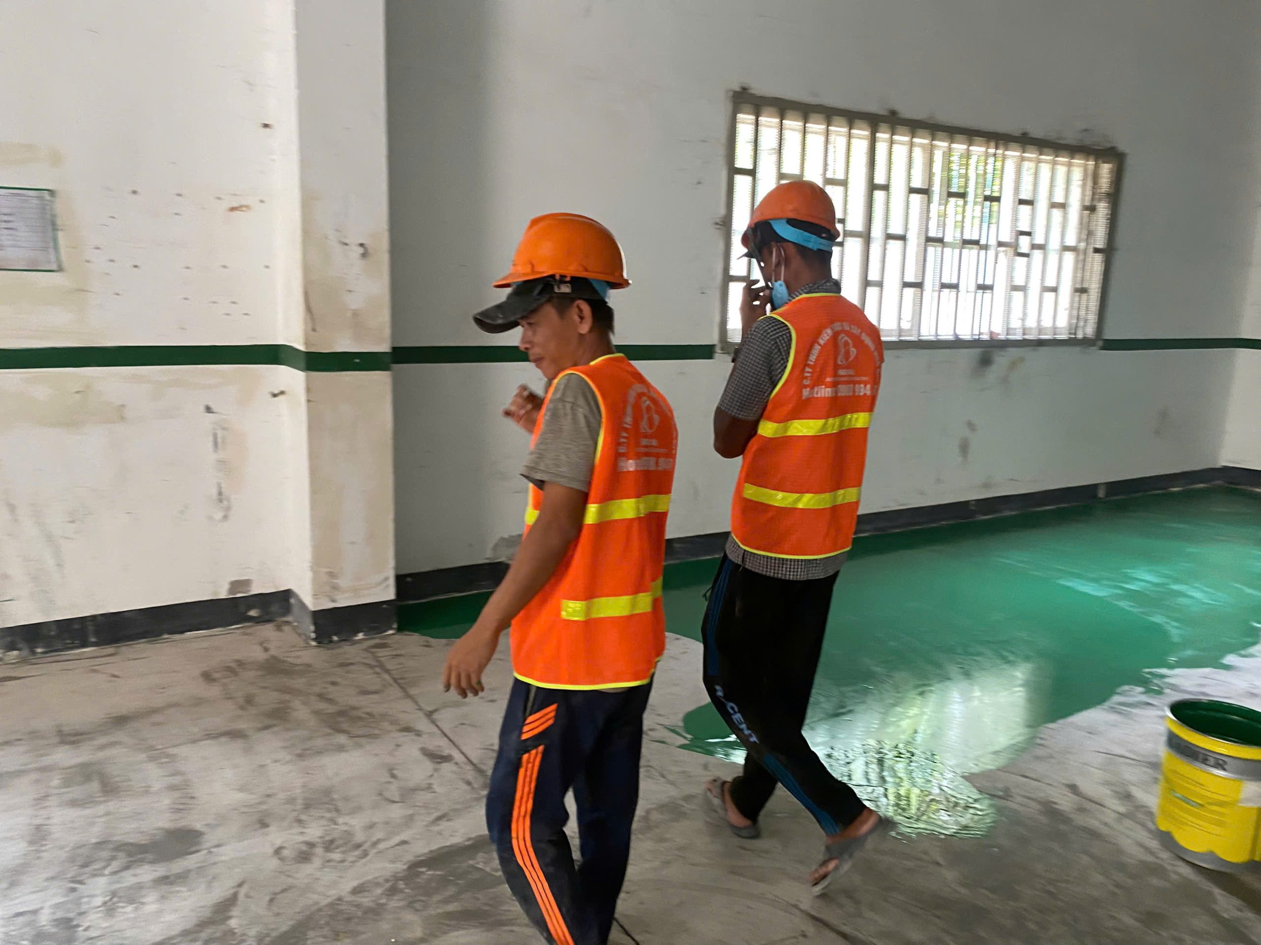 sơn sàn nhà xưởng